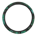 Natural Tropical Leaf Print Car Steering Wheel Cover