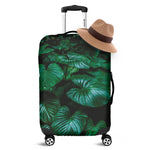 Natural Tropical Leaf Print Luggage Cover
