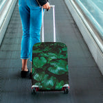 Natural Tropical Leaf Print Luggage Cover