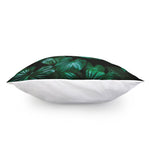Natural Tropical Leaf Print Pillow Cover