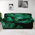 Natural Tropical Leaf Print Sofa Cover