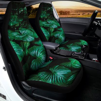 Natural Tropical Leaf Print Universal Fit Car Seat Covers