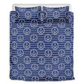 Nautical Anchor Pattern Print Duvet Cover Bedding Set