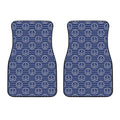 Nautical Anchor Pattern Print Front Car Floor Mats