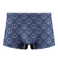 Nautical Anchor Pattern Print Men's Boxer Briefs