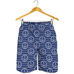 Nautical Anchor Pattern Print Men's Shorts