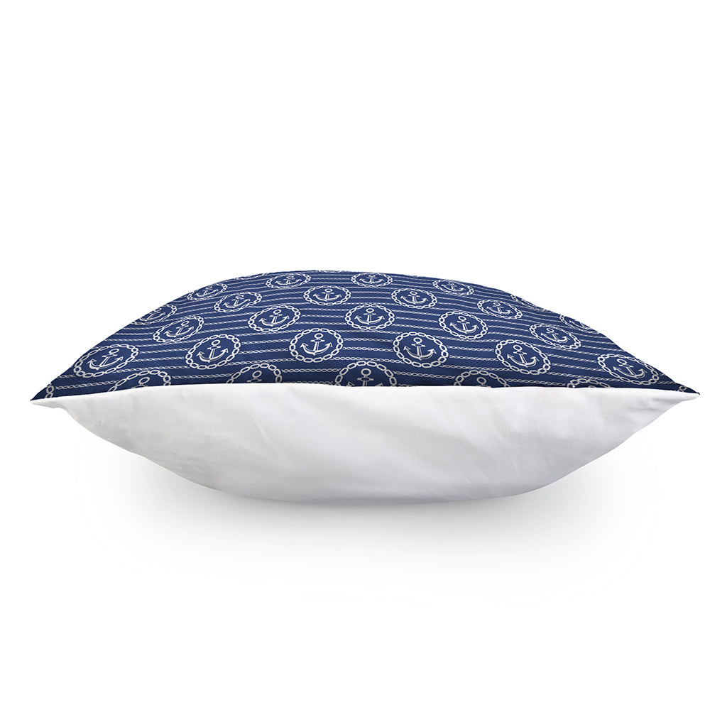 Nautical Anchor Pattern Print Pillow Cover