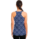 Nautical Anchor Pattern Print Women's Racerback Tank Top