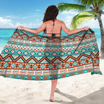 Navajo Geometric Pattern Print Beach Sarong Wrap