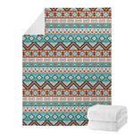 Navajo Geometric Pattern Print Blanket