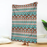 Navajo Geometric Pattern Print Blanket