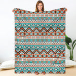 Navajo Geometric Pattern Print Blanket