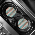 Navajo Geometric Pattern Print Car Coasters