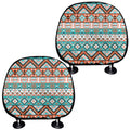Navajo Geometric Pattern Print Car Headrest Covers