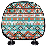 Navajo Geometric Pattern Print Car Headrest Covers