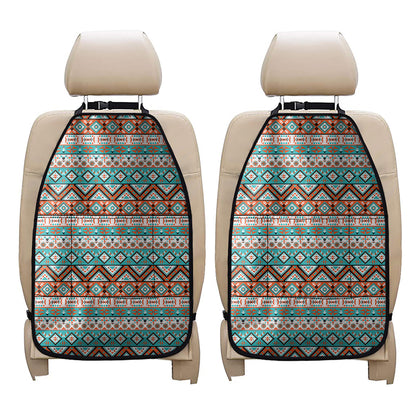 Navajo Geometric Pattern Print Car Seat Organizers