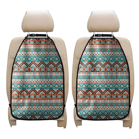 Navajo Geometric Pattern Print Car Seat Organizers