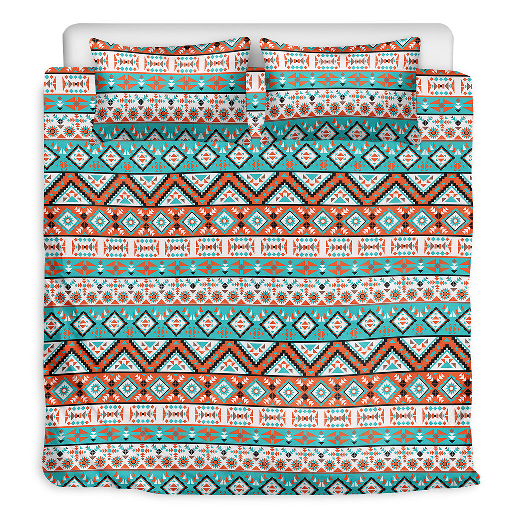 Navajo Geometric Pattern Print Duvet Cover Bedding Set