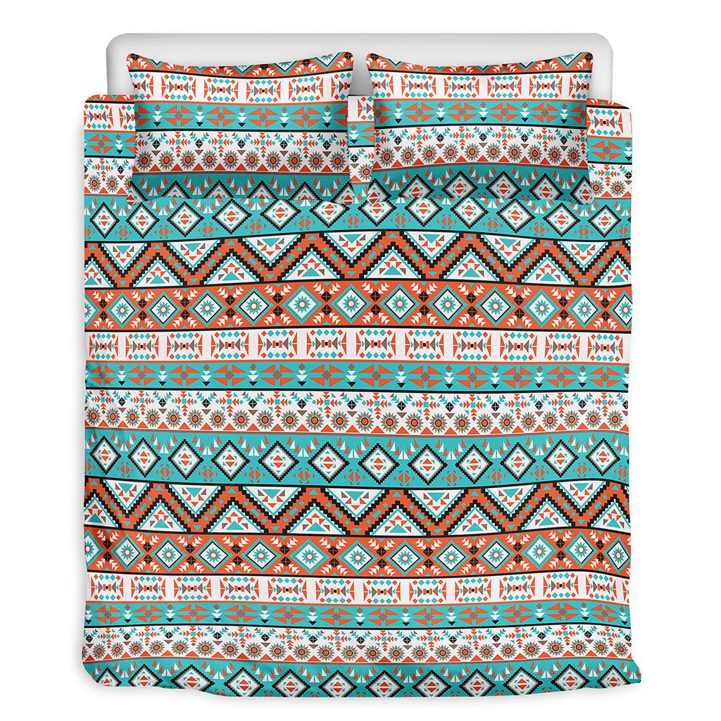 Navajo Geometric Pattern Print Duvet Cover Bedding Set