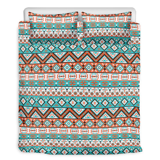 Navajo Geometric Pattern Print Duvet Cover Bedding Set