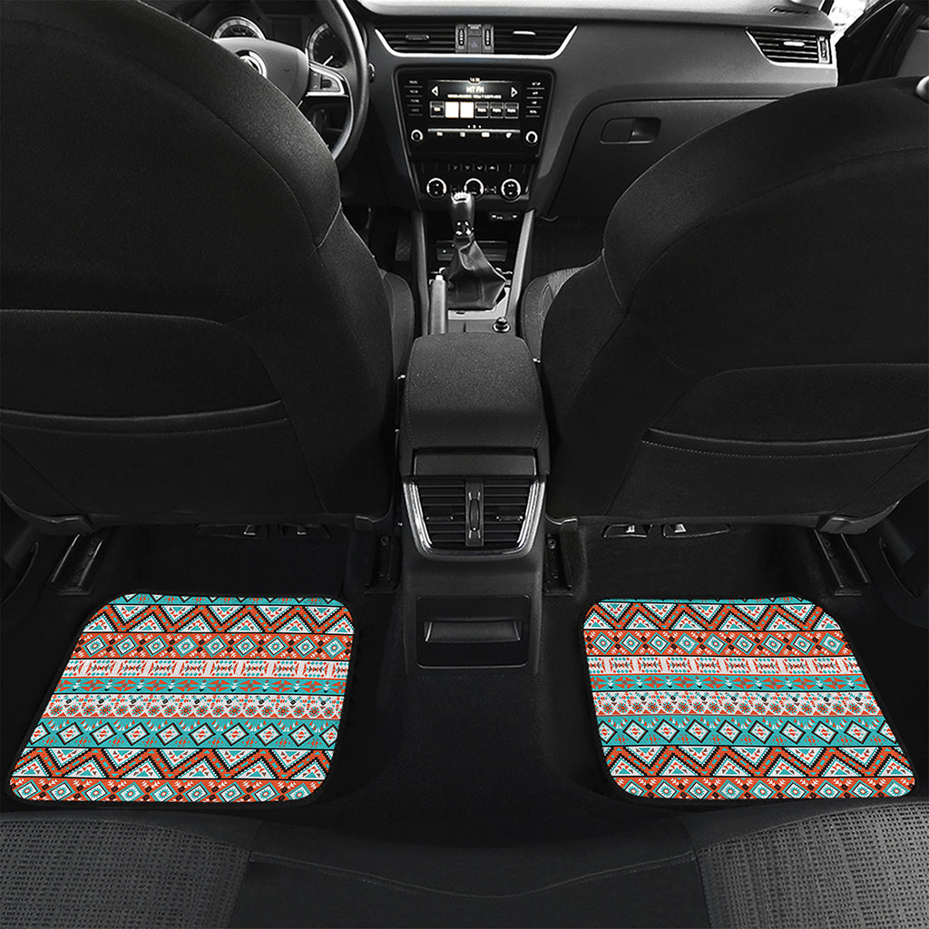 Navajo Geometric Pattern Print Front and Back Car Floor Mats