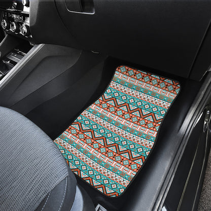 Navajo Geometric Pattern Print Front Car Floor Mats