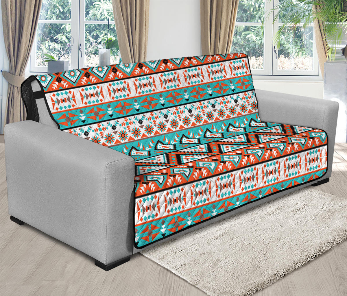 Navajo Geometric Pattern Print Futon Protector