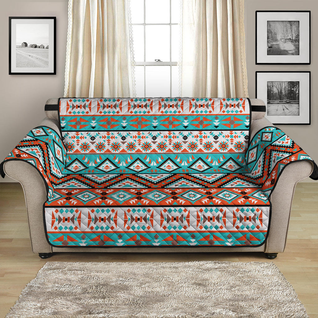 Navajo Geometric Pattern Print Loveseat Protector