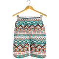 Navajo Geometric Pattern Print Men's Shorts