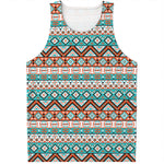 Navajo Geometric Pattern Print Men's Tank Top