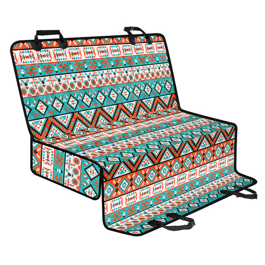Navajo Geometric Pattern Print Pet Car Back Seat Cover