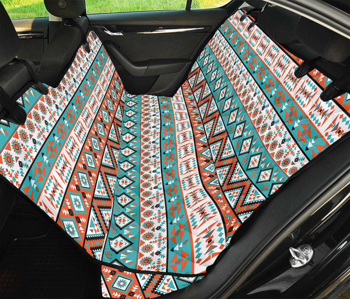 Navajo Geometric Pattern Print Pet Car Back Seat Cover
