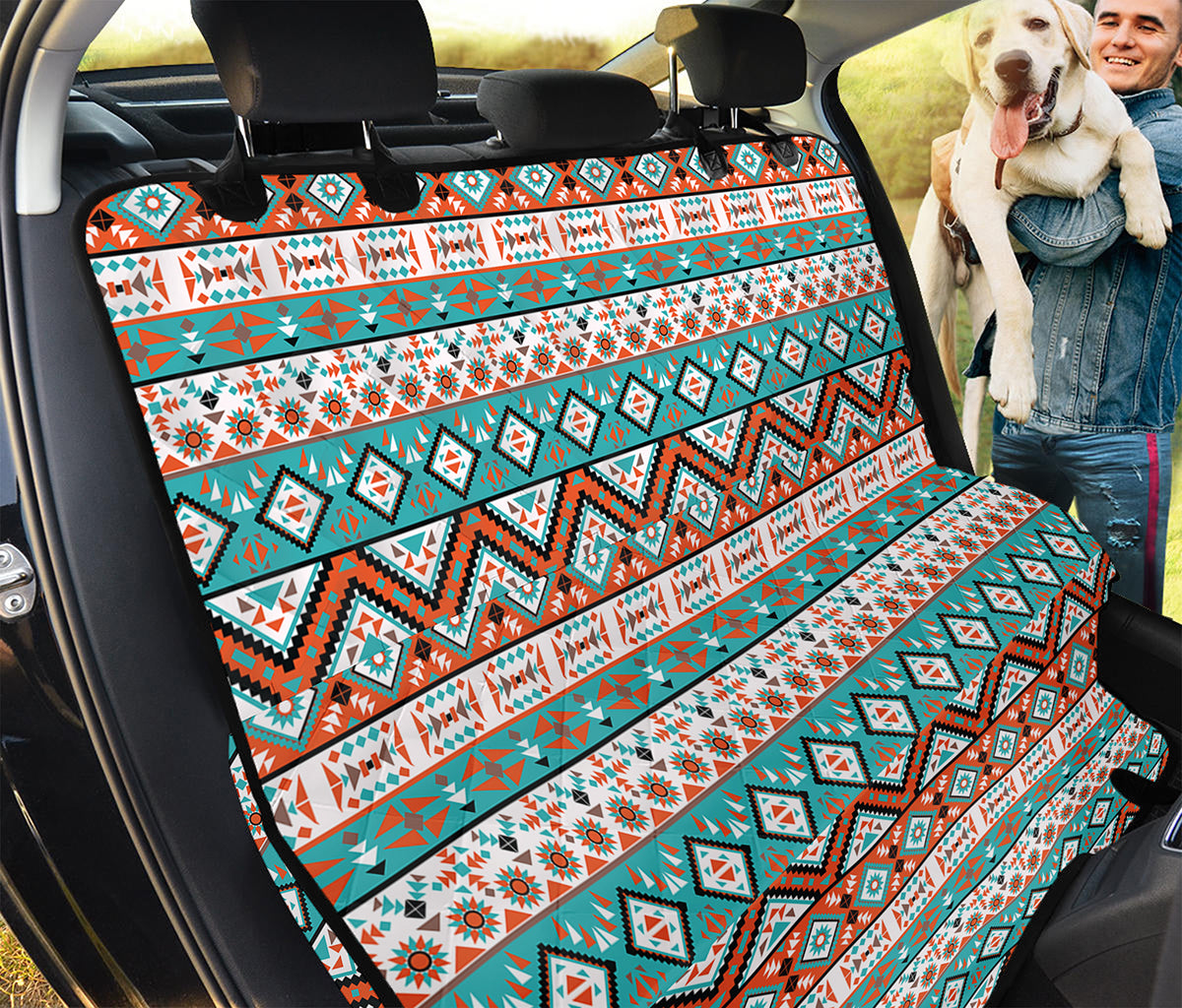 Navajo Geometric Pattern Print Pet Car Back Seat Cover
