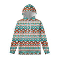 Navajo Geometric Pattern Print Pullover Hoodie