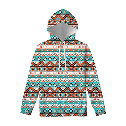 Navajo Geometric Pattern Print Pullover Hoodie