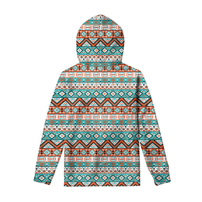 Navajo Geometric Pattern Print Pullover Hoodie