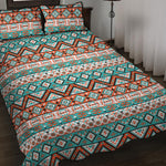 Navajo Geometric Pattern Print Quilt Bed Set
