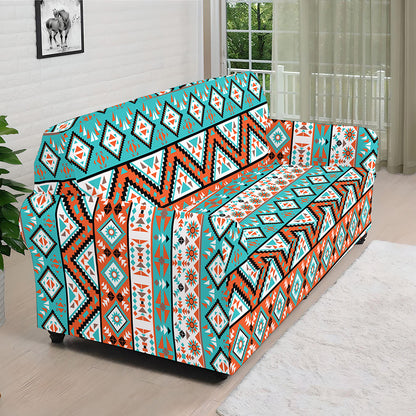 Navajo Geometric Pattern Print Sofa Cover