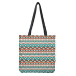 Navajo Geometric Pattern Print Tote Bag