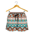 Navajo Geometric Pattern Print Women's Shorts