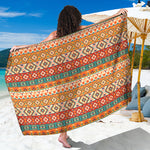 Navajo Native Pattern Print Beach Sarong Wrap