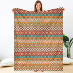 Navajo Native Pattern Print Blanket