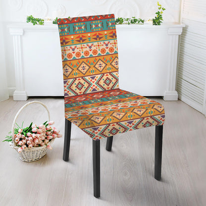 Navajo Native Pattern Print Dining Chair Slipcover