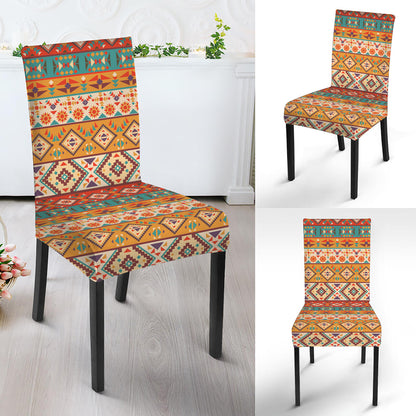 Navajo Native Pattern Print Dining Chair Slipcover