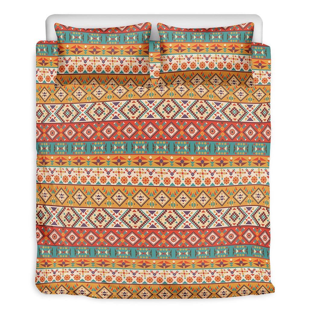 Navajo Native Pattern Print Duvet Cover Bedding Set