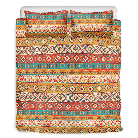 Navajo Native Pattern Print Duvet Cover Bedding Set