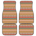 Navajo Native Pattern Print Front and Back Car Floor Mats