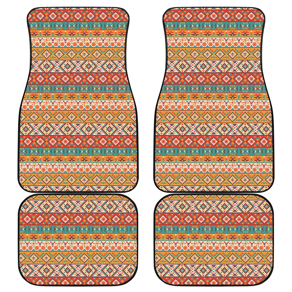 Navajo Native Pattern Print Front and Back Car Floor Mats