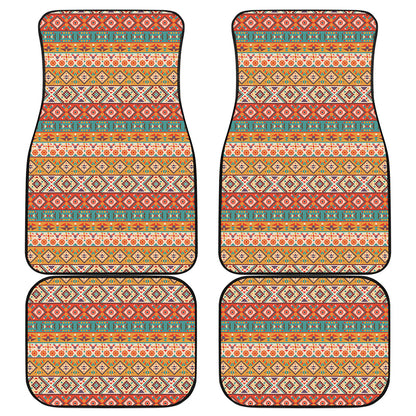 Navajo Native Pattern Print Front and Back Car Floor Mats