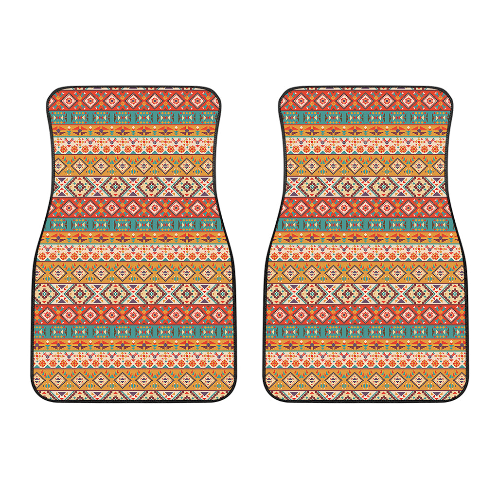 Navajo Native Pattern Print Front Car Floor Mats